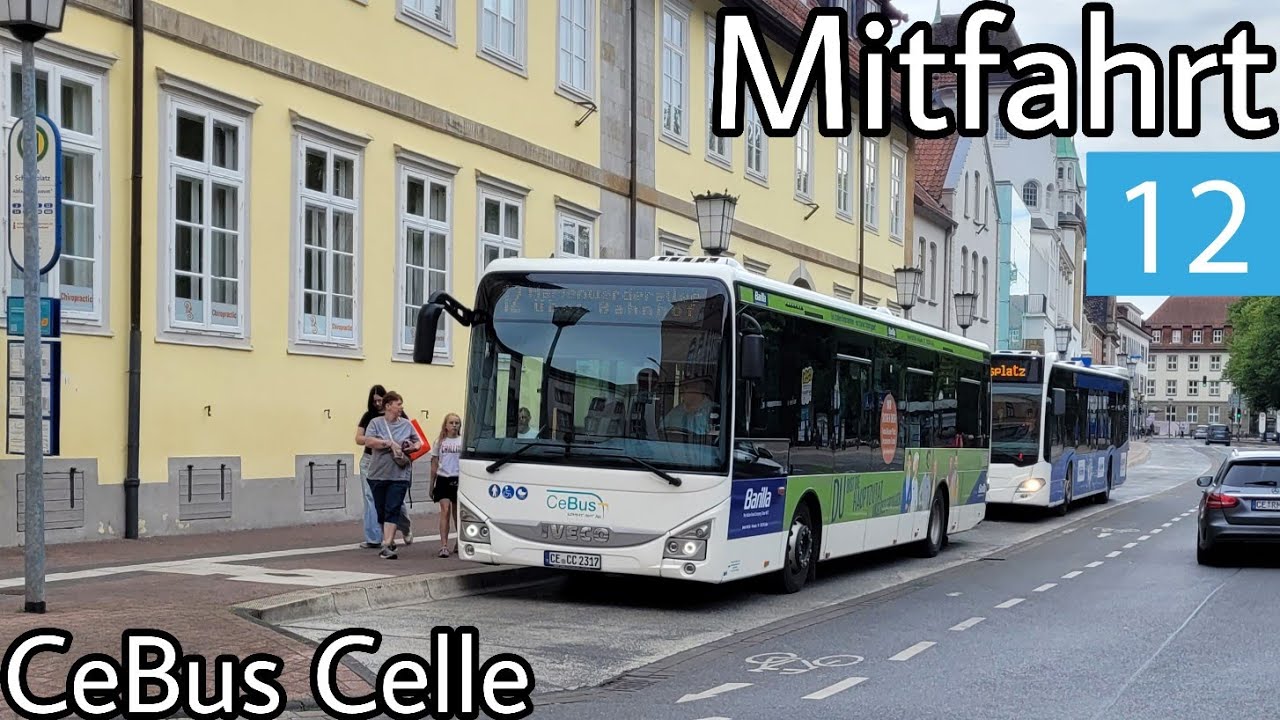 Mitfahrt | IVECO Crossway LE 12M | Linie 12 | Celle, Schlossplatz/Museum - Marienwerderallee