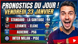 Pronostic Football Du Vendredi 23 Janvier 2026 Auxerre - Psg, Levante - Elche Etc