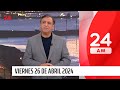 El tiempo con Iván Torres: viernes 26 de abril de 2024 | 24 Horas TVN Chile