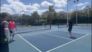 Eden Lica and Andre Agassi playing pickleball !
