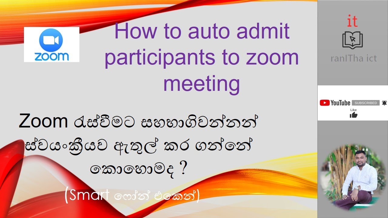how to auto admit participants to zoom # auto admit #... - youtube