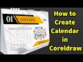 How to Create Calendar in Coreldraw