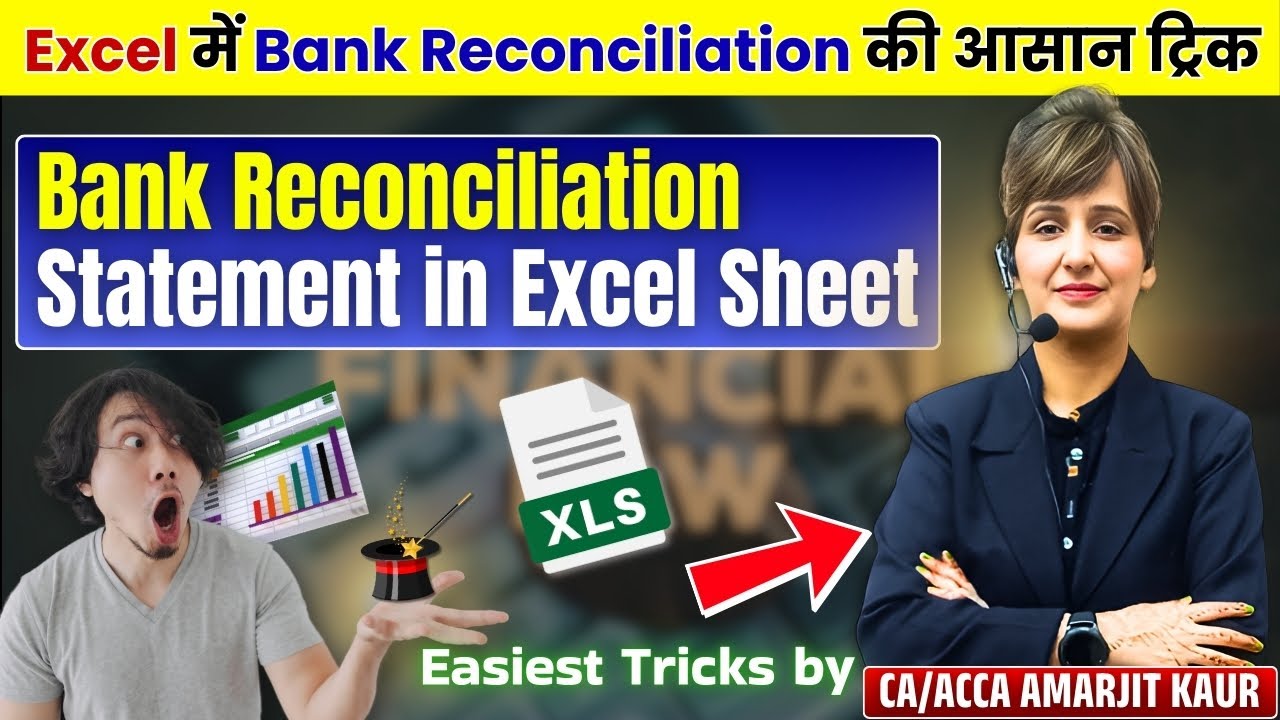 How to make Bank Reconciliation Statement in Excel Sheet? Explained by ...