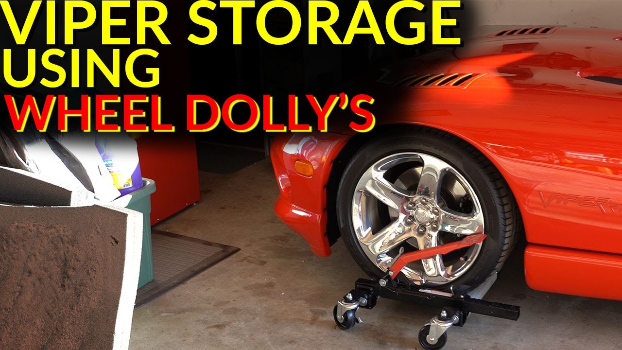 How to Store Your Sports Car Using Wheel Dolly's - Sunex 1,500 Ratcheting Dolly Review