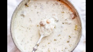 Aashe Doogh Persian Yogurt Soup