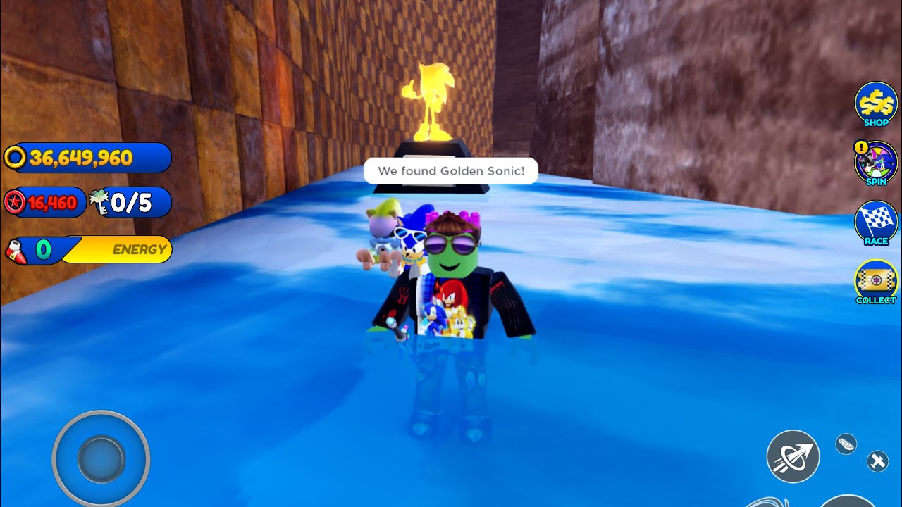 HOW TO FIND THE SECRET GOLDEN SONIC STATUE + 75 SUBSCRIBERS SPECIAL! SSS