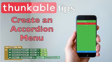 How to Create an Accordion Menu in Thunkable