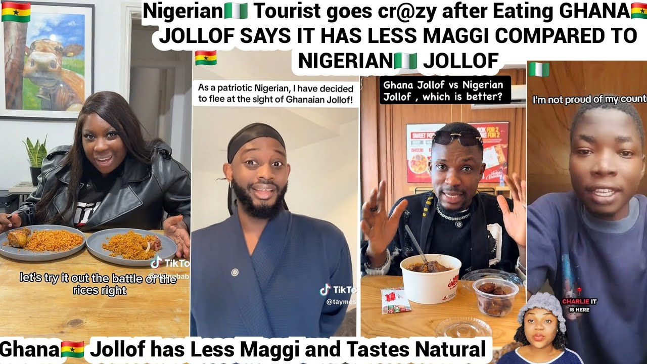 Nigerian🇳🇬 shocked to Discover Ghana🇬🇭 Jollof Taste better & has less maggi compared to Nija jollof 