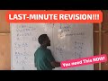 Writing JAMB This Week? Master These 20 Physics Questions NOW! - Last-Minute Revision