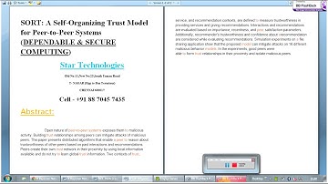 SORT: A Self-Organizing Trust Model