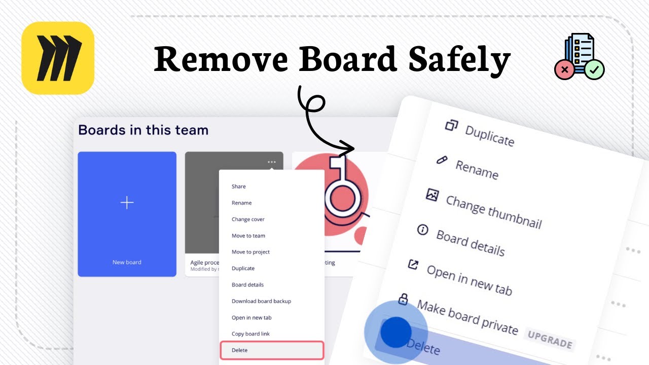 Как удалить доску в Miro (очистка страницы рабочего пространства)