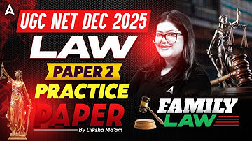 UGC NET Law | UGC NET Family law | UGC NET Law Question Paper By Diksha Ma