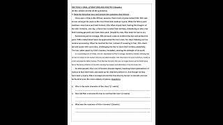 Grade 8 English End Term 1 Exam 2025