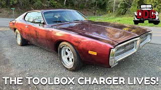 First Drive In YEARS! 1973 Dodge Charger Hideaway Headlight Conversion Tips, Alignment Day, And More