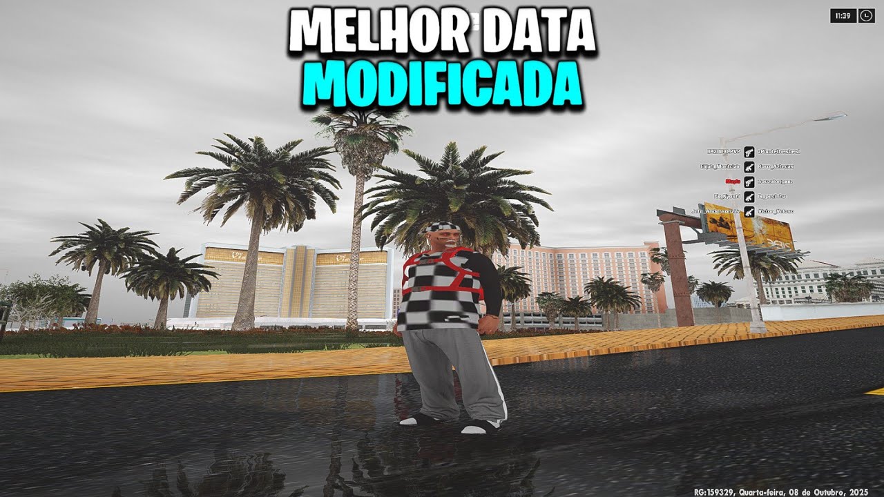 MELHOR DATA MODIFICADA ULTRA REALISTA ESTILO FIVEM - GTA SAMP!