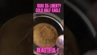 1880 $5 Liberty gold half eagle