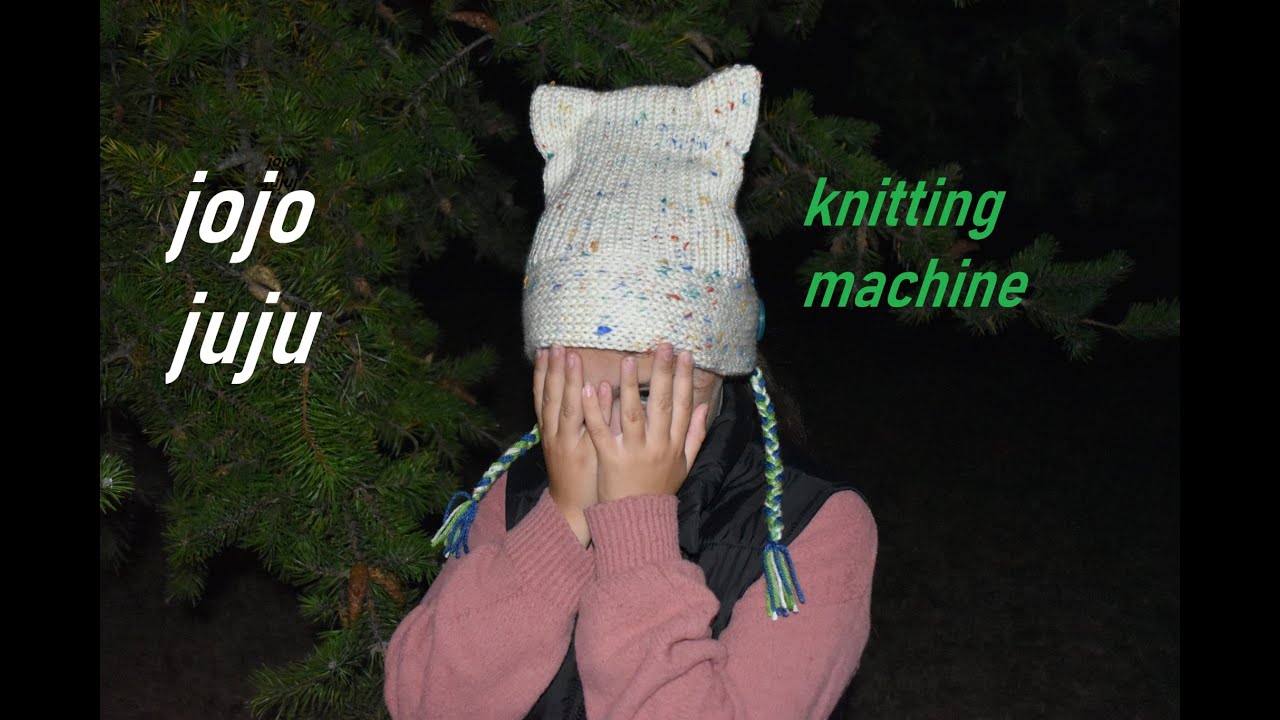 как сшить шапку-бини в стиле кошки, узор для кругловязальной машины ADDI EXPRESS, SENTRO, MAXI