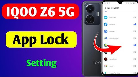 iqoo z6 5g me app lock kaise lagaye | iqoo z6 5g app lock setting | how to set app lock in iqoo z6