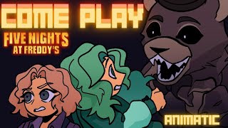 FNAF MOVIE SONG  'Come Play' | ANIMATIC | By Lydia the Bard and @shirobeats