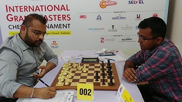 Starting moments: GM Abhijeet Gupta vs CM S M Sharon | 3rd Kolkata Open 2018 Round 1