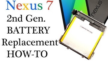 2013 Google Nexus 7 How to replace a battery