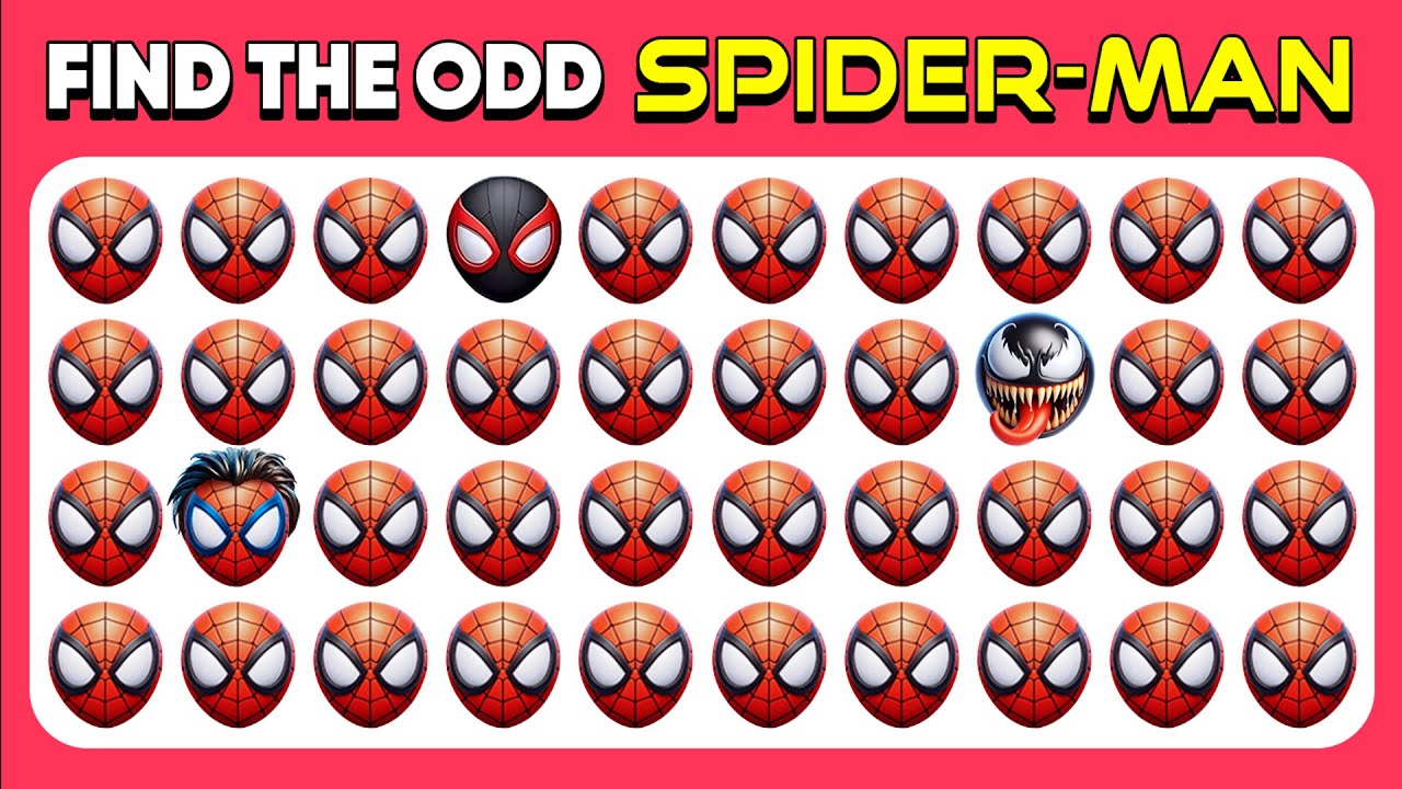 Find the Odd Spider-man | Marvel Spider-Man 2 Game & Venom Edition Quiz 🕷️🦸‍♂️🕸️