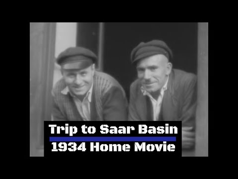 “AUSTRIA & SAAR BASIN” 1934 HOME MOVIE TRIP TO VIENNA, AUSTRIA & DISPUTED SAAR REGION GG38045