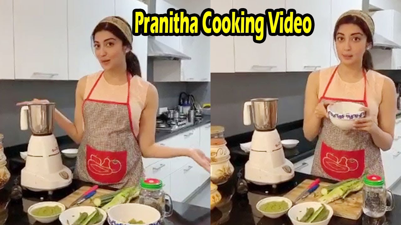 South Indian Actress Pranitha Subhash Cooking Video | Inside House view
