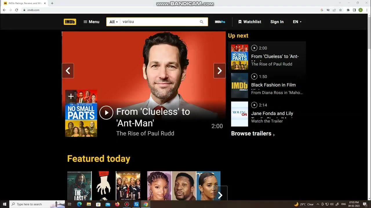 IMDB ratings YouTube