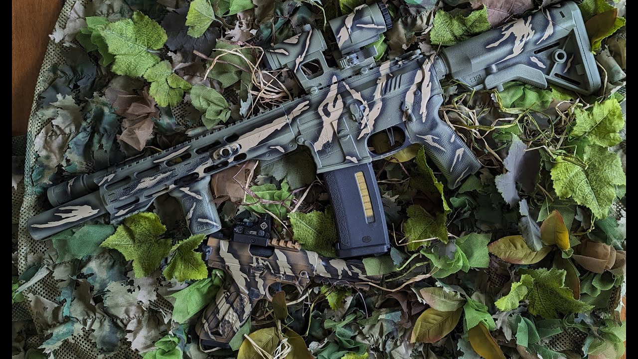 Freedom Stencils Tiger Stripe on Wolverine MTW