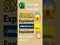 "Excel SMALL Formula 💯 Top 3 Chhoti Values Kaise Nikalein | Hindi #shorts " #exceltips #exceltricks