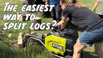 Splitting Logs with the Ryobi 40V Kinetic Log Splitter — So Easy, Anyone Can Do It!
