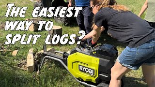 So Easy, Anyone Can Do It! Splitting Logs with the Ryobi 40V BatteryPowered Kinetic Log Splitter