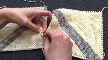 How to Seam Garter Stitch Squares Together