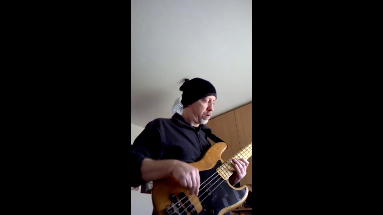 Distorted guitar sound played with Bass ( Roland GR55 & Loopstation RC 300 )