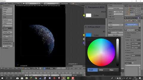Blender timelapse - making a planet system