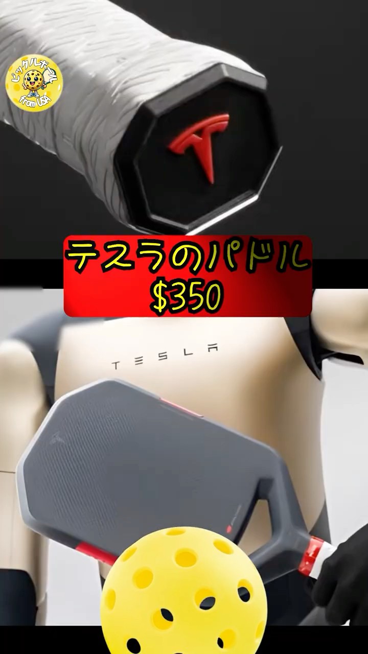 🎥【テスラからピックルボール】パドルを販売！#ピックルボール