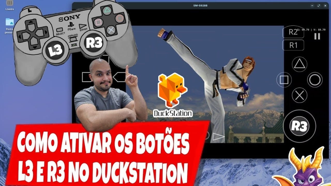 COMO ATIVAR OS BOTÕES L3 E R3 NO DUCKSTATION [EMULADOR DE PS1 PARA ANDROID FÁCIL E RÁPIDO (2025)!