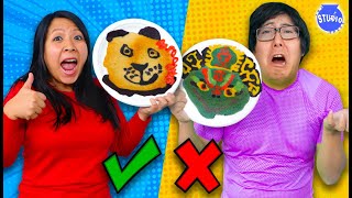 Kung Fu Panda PANCAKE ART CHALLENGE! How to do DIY Pancake Art!