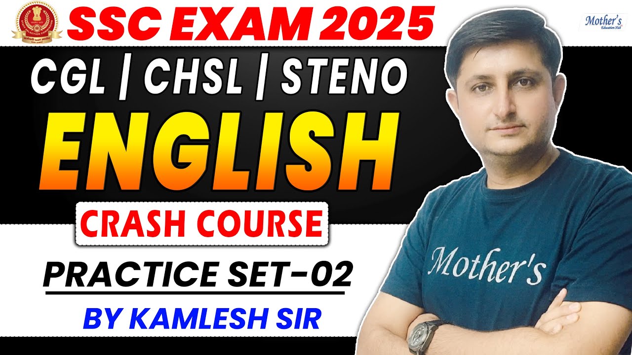SSC CGL English 2025 | Complete Practice Set -02 for SSC Exams | By ...