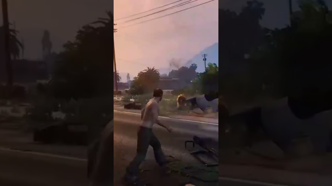 GTA 5: Cops Driving Into Explosion!