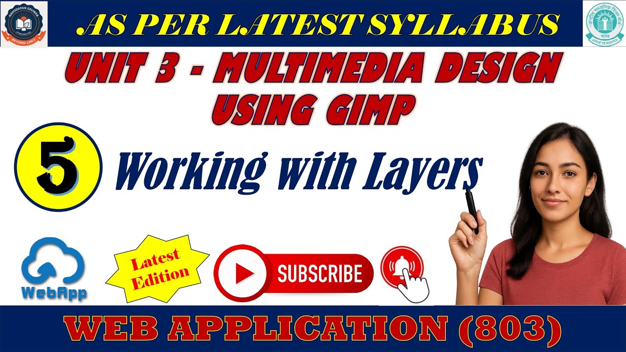 Chapter 3 : Multimedia Design Using GIMP || Working with Layers ...