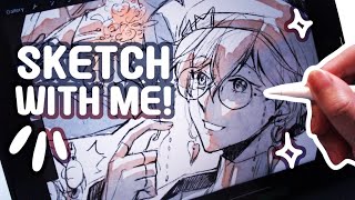 It's A LONG Sketching session! | Sketch With Me!