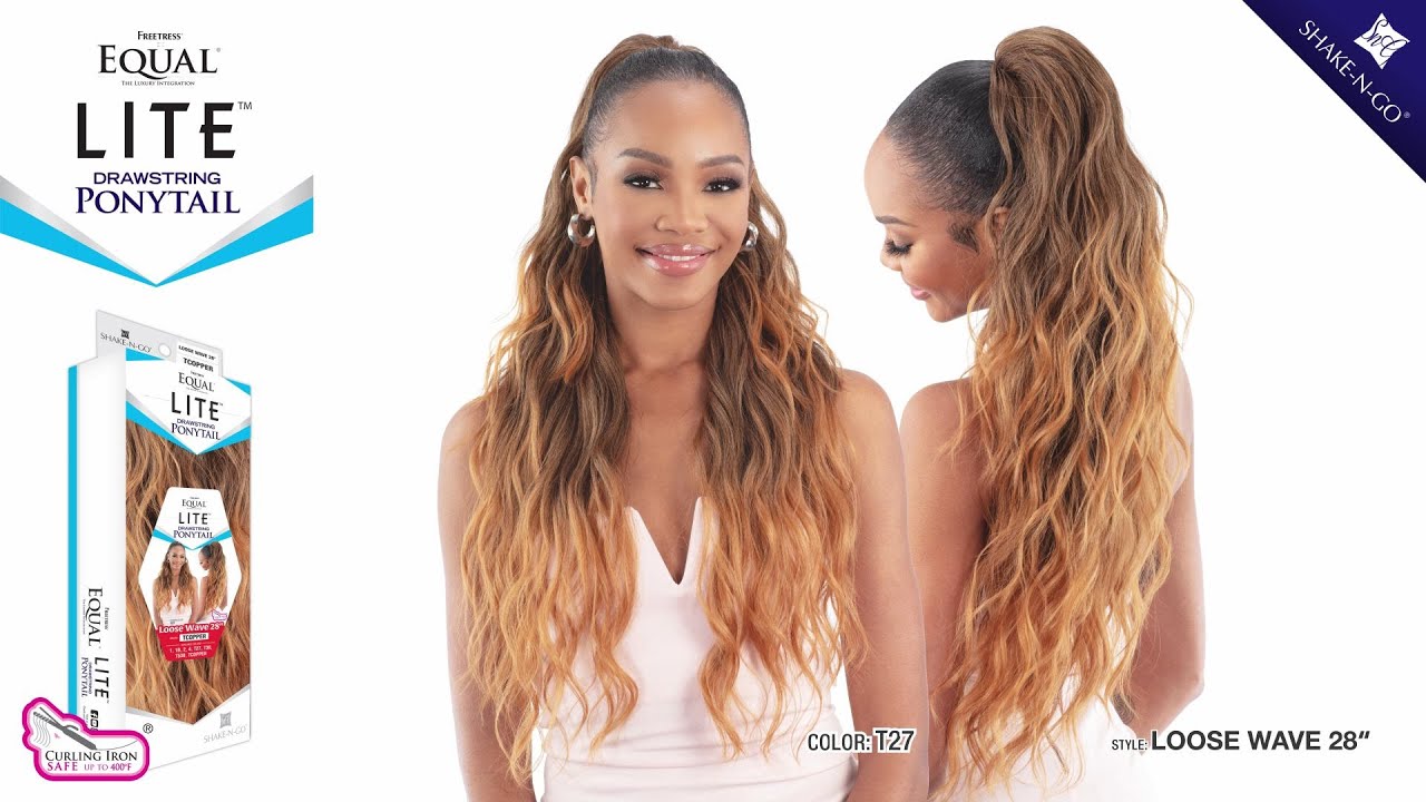 FREETRESS EQUAL LITE DRAWSTRING PONYTAIL LOOSE WAVE 28 