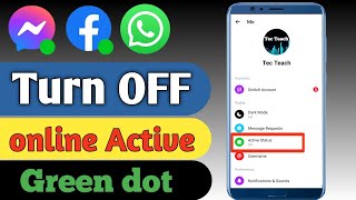 Hide green dot whatsapp, messenger, facebook. screenshot 4