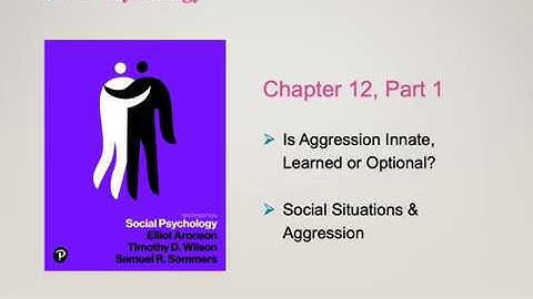 Soc Psy Chapter 12 Aggression Part 1