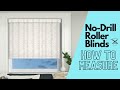 No drill roller blinds how to measure