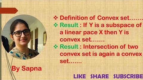 Convex Set and its properties,  Inner Product Space,  MSc mathematics