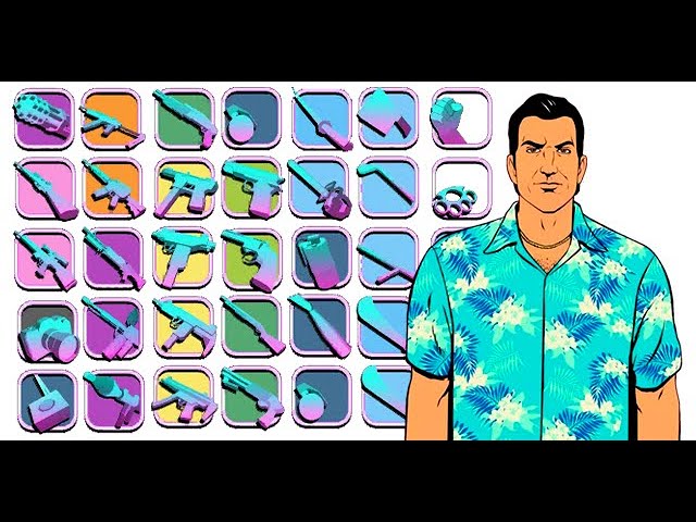 vice city weapons map vice city weapons map