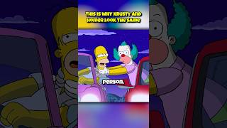 This is the Real Reason Krusty and Homer Look Exactly the Same in The Simpsons #shorts